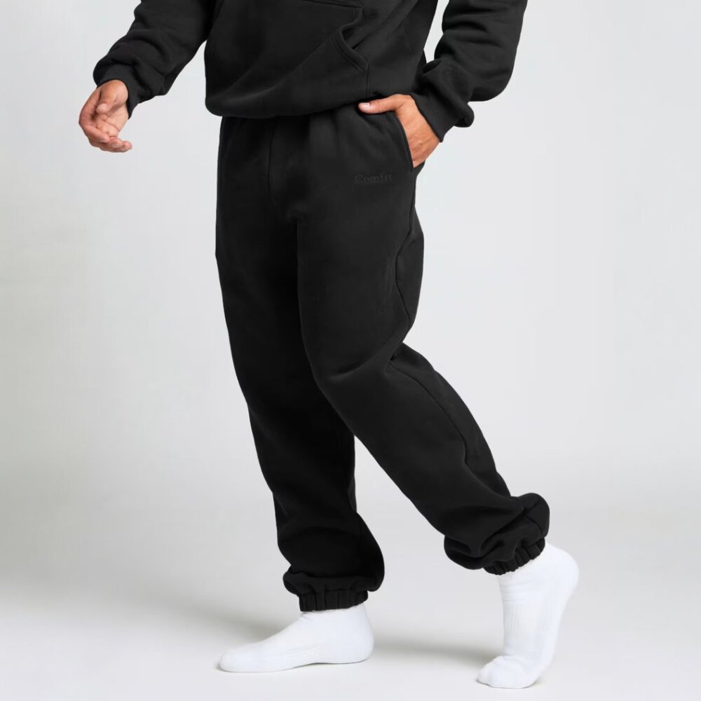Comfrt Signature Sweatpants in Onyx Black Oversized Unisex Size XS NWT